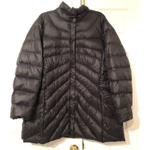 Lands End 3X women’s black down coat